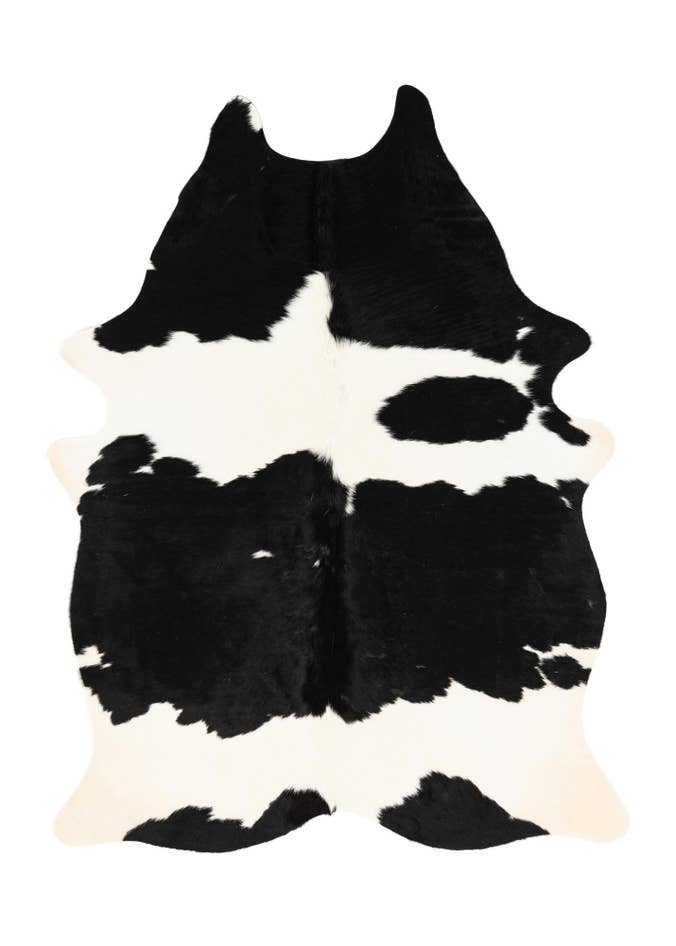 Detail image of 4' 8 x 6' 3 Cowhide Leather Rug