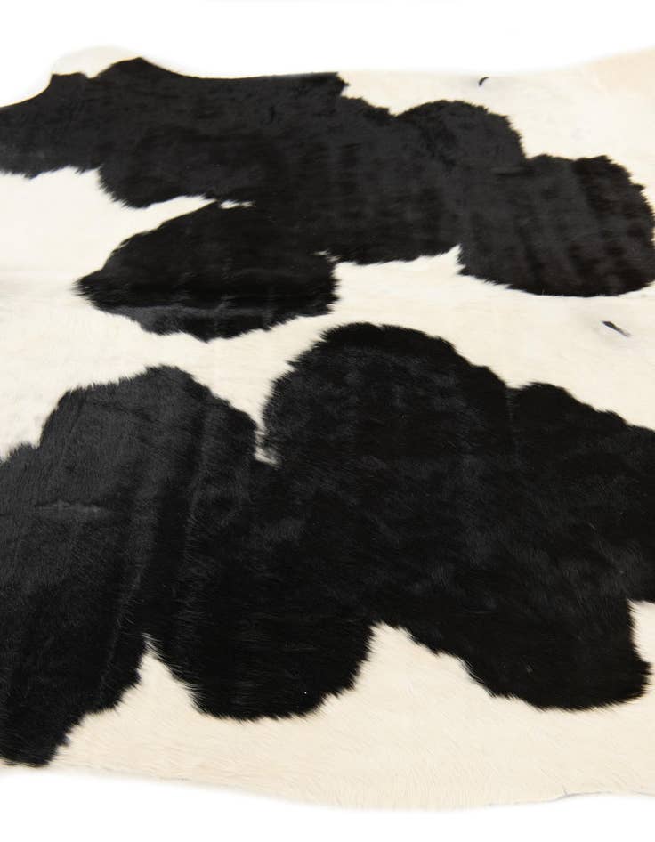 Detail image of 5' 6 x 6' 1 Cowhide Leather Rug