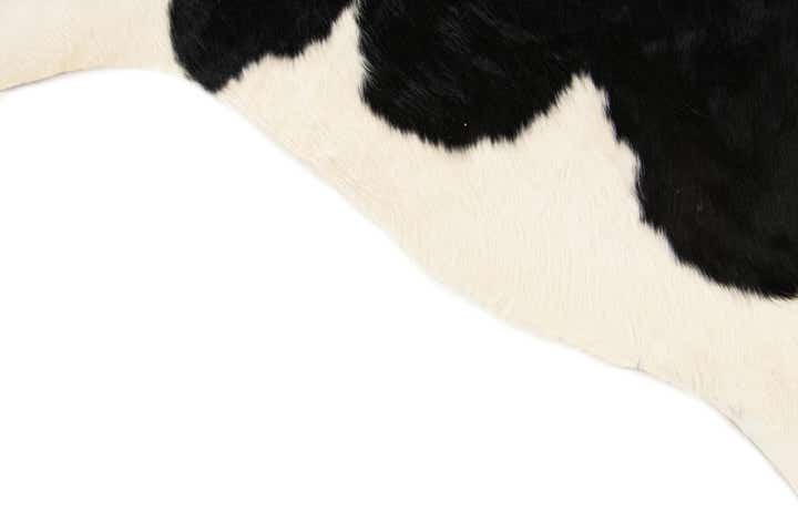 5' 6 x 6' 1 Cowhide Leather Rug