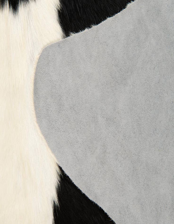 Detail image of 5' 6 x 6' 1 Cowhide Leather Rug