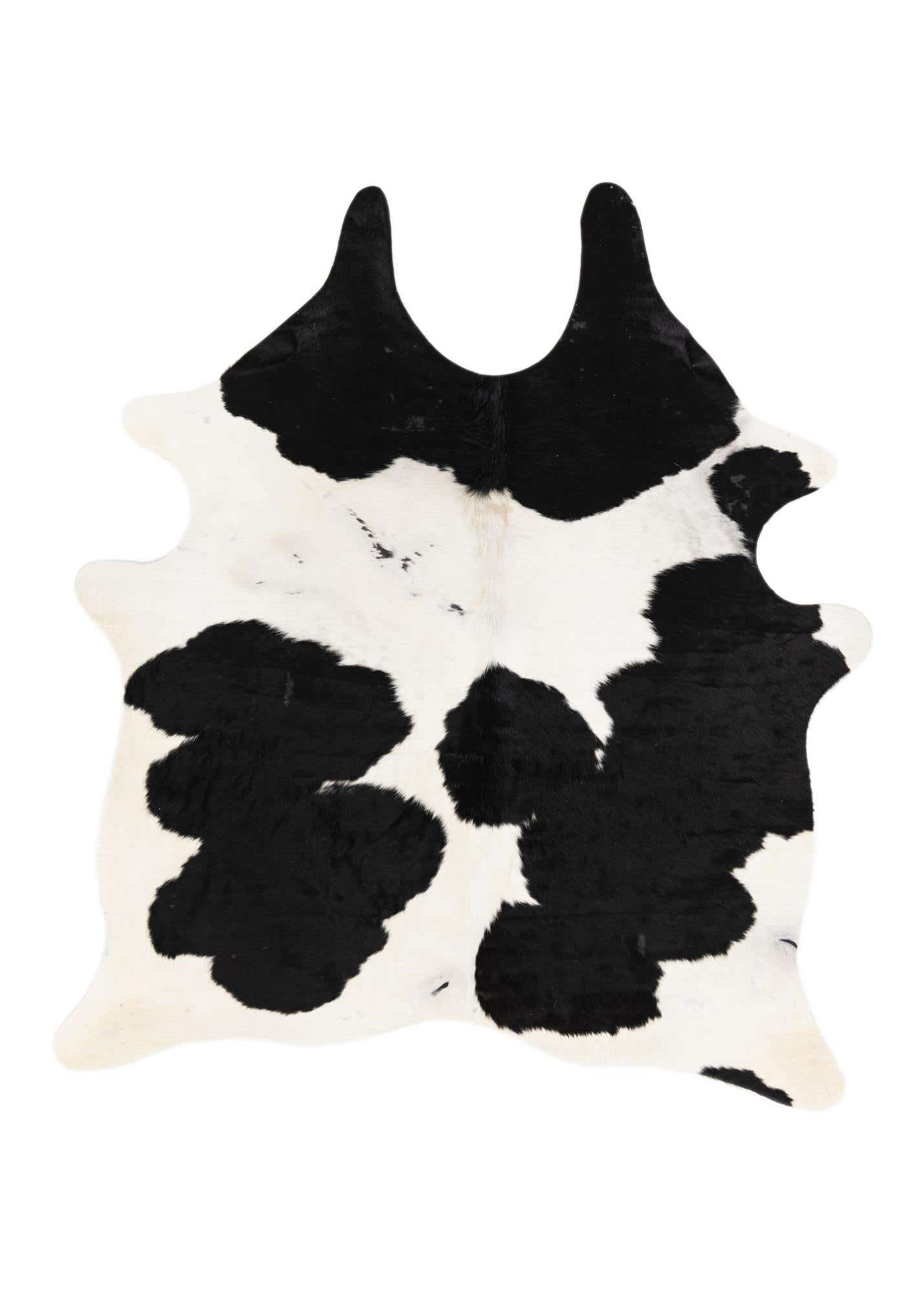 5' 6 x 6' 1 Cowhide Leather Rug