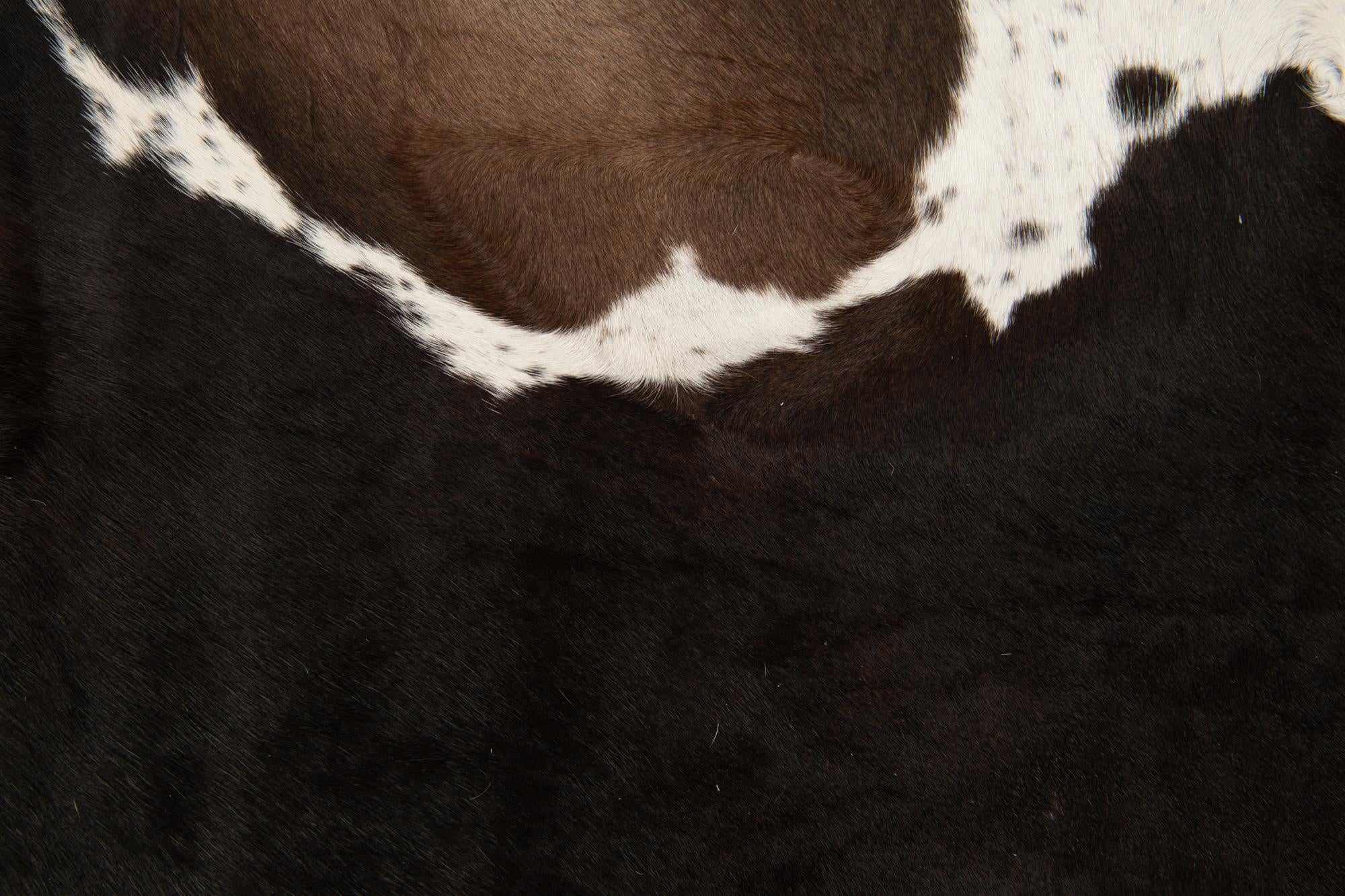 5' 7 x 6' 2 Cowhide Leather Rug