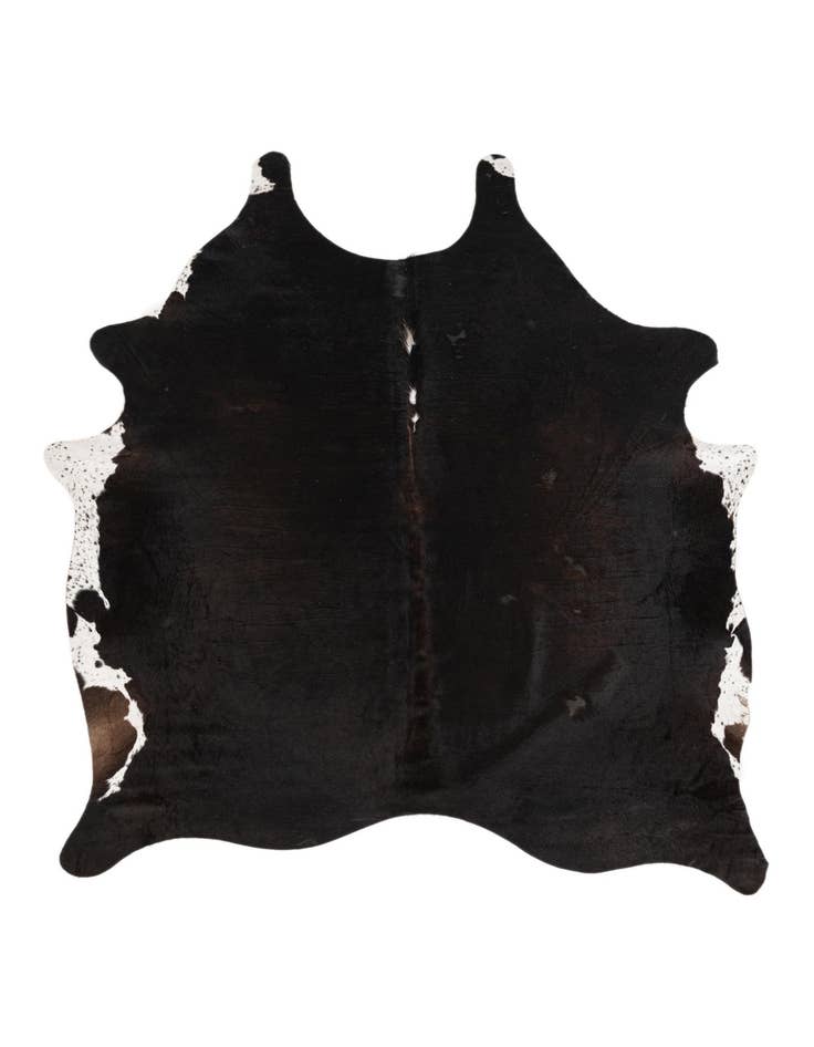 Detail image of 5' 7 x 6' 2 Cowhide Leather Rug