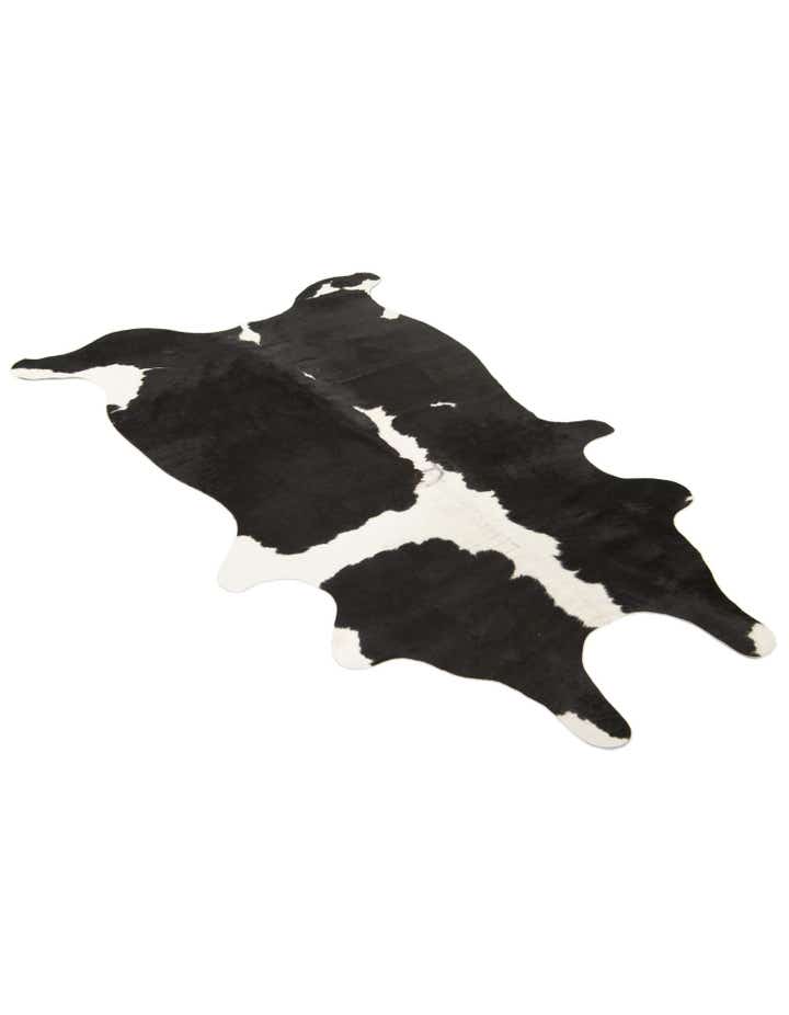 4' 1 x 6' 2 Cowhide Leather Rug