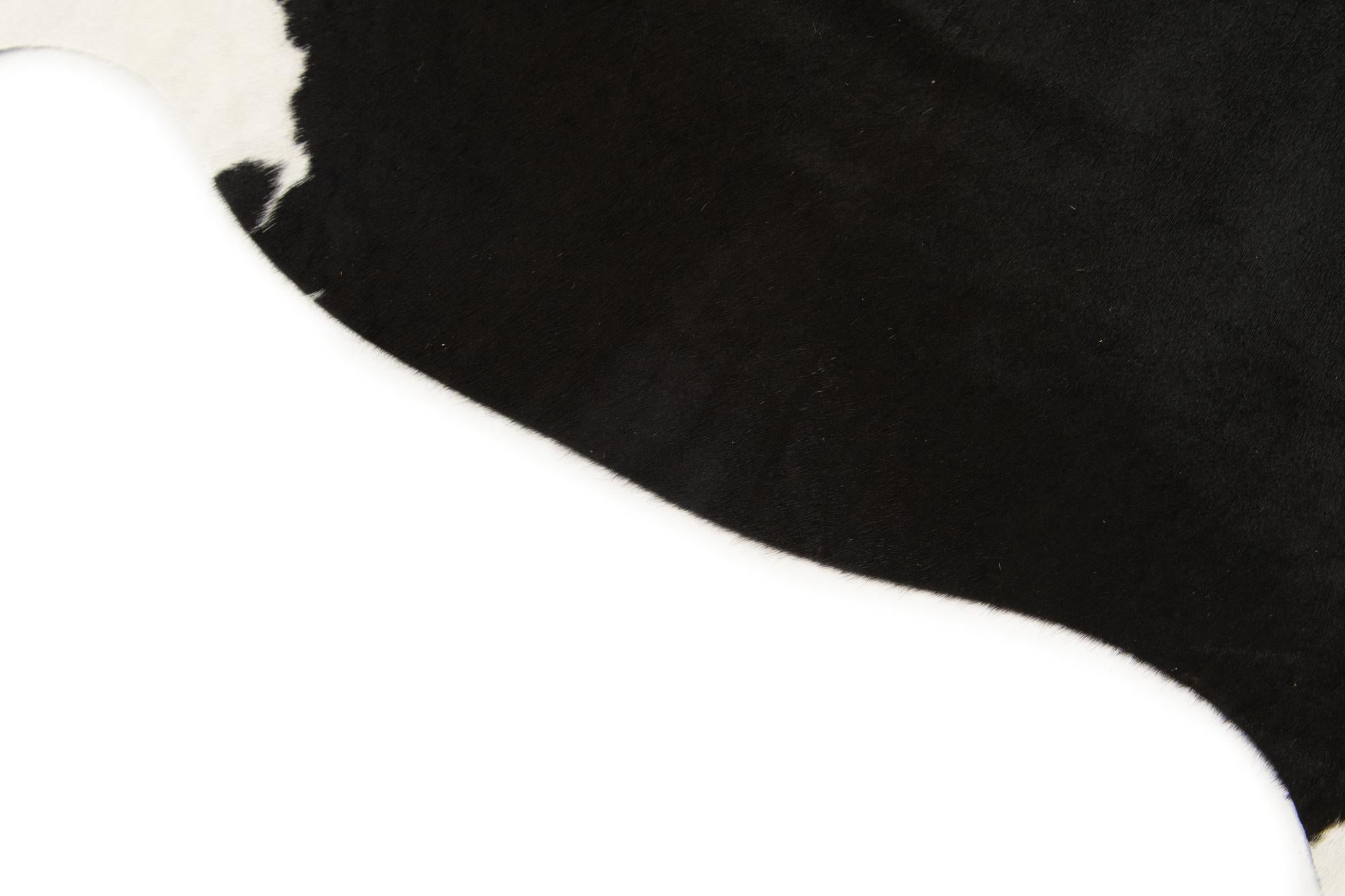 4' 1 x 6' 2 Cowhide Leather Rug