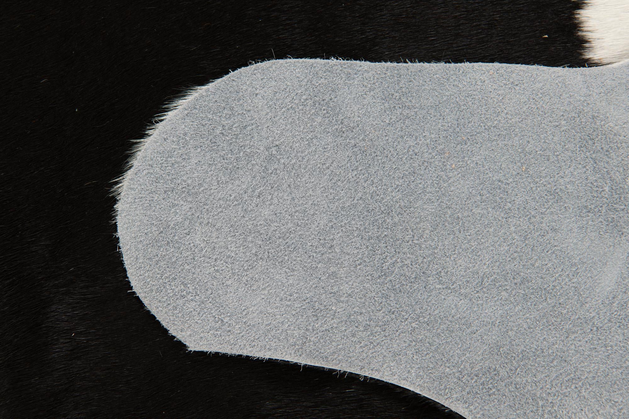 4' 1 x 6' 2 Cowhide Leather Rug