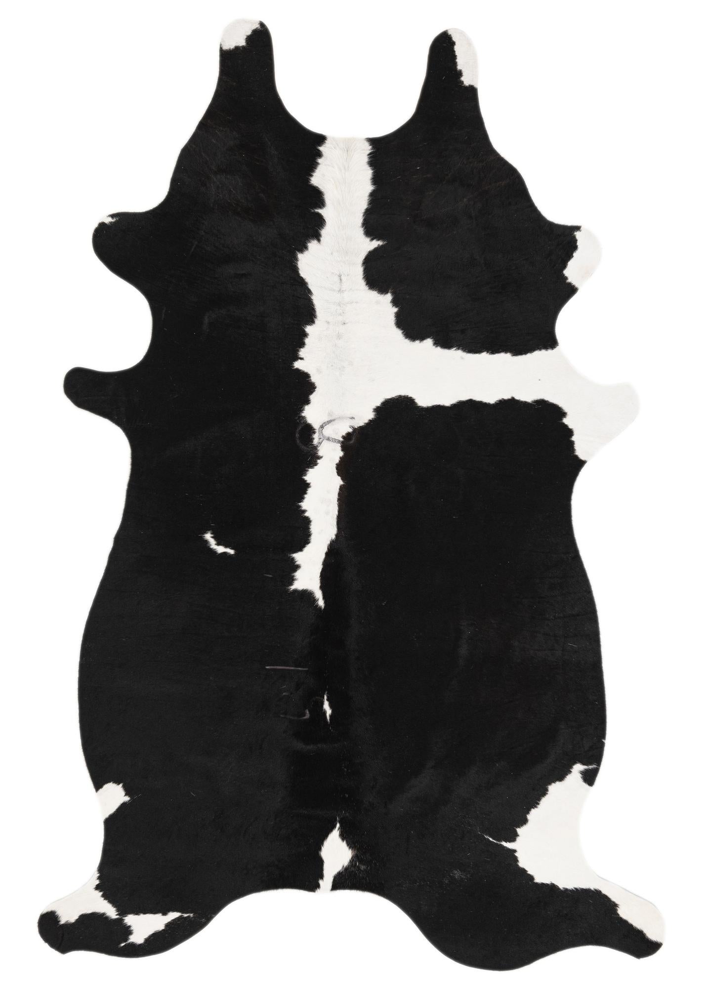 4' 1 x 6' 2 Cowhide Leather Rug