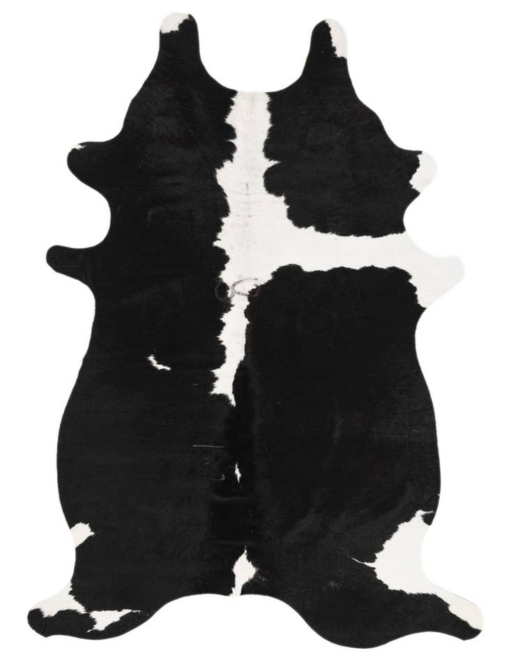 Detail image of 4' 1 x 6' 2 Cowhide Leather Rug
