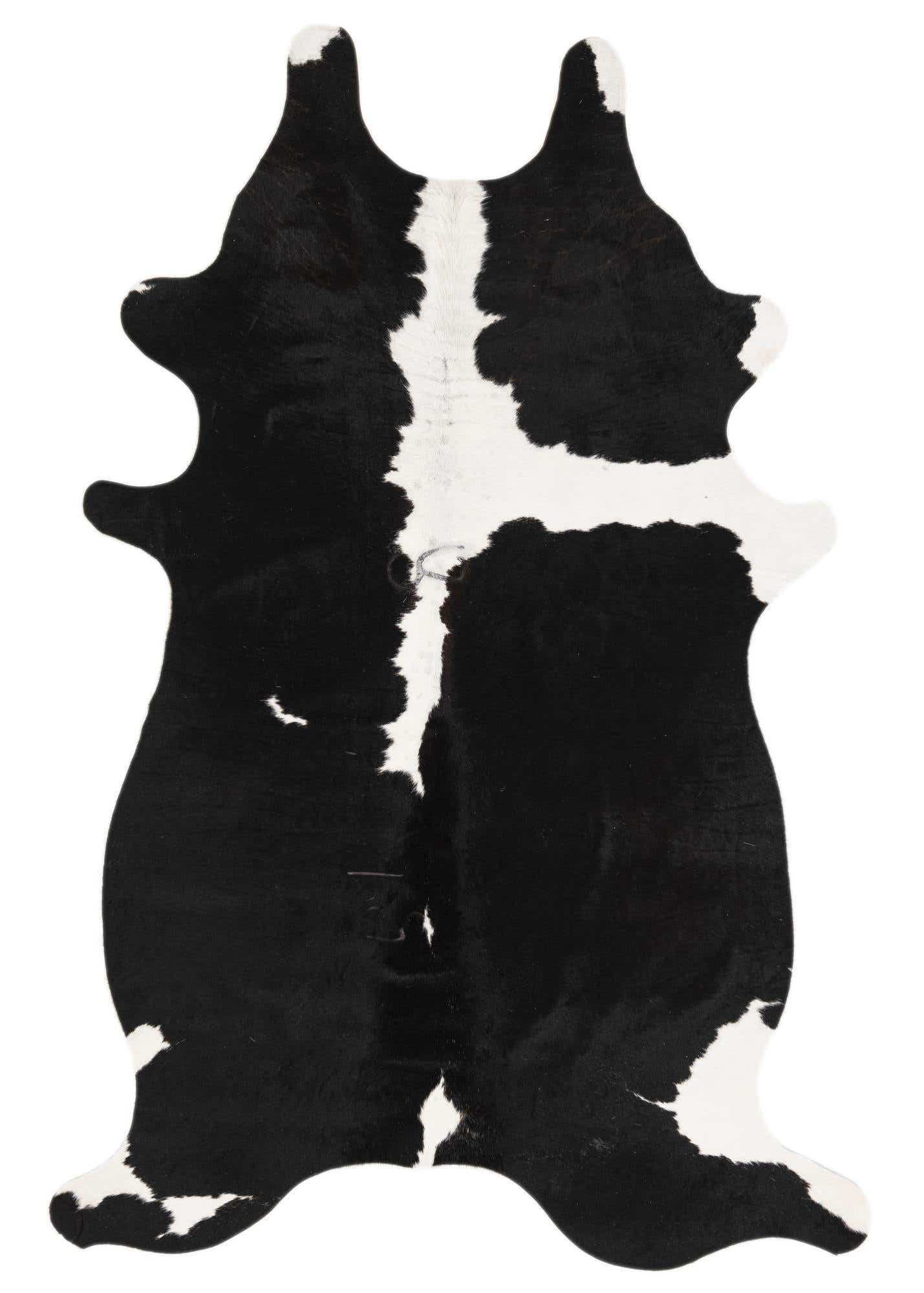 4' 1 x 6' 2 Cowhide Leather Rug