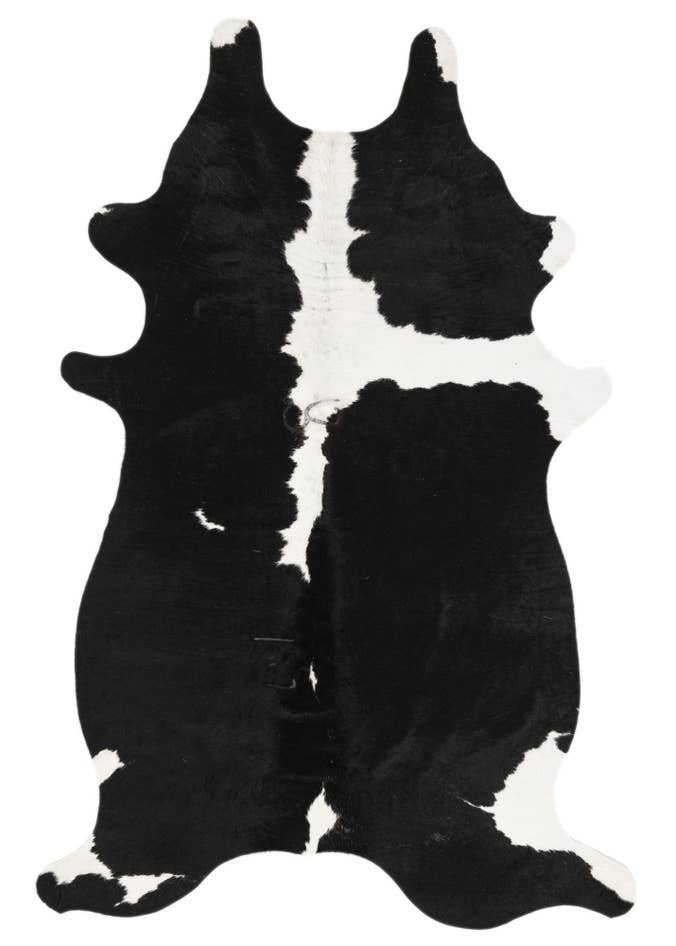 Detail image of 4' 1 x 6' 2 Cowhide Leather Rug
