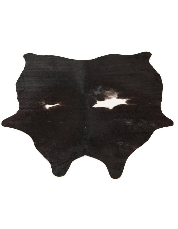 Detail image of 4' 3 x 4' 10 Cowhide Leather Rug