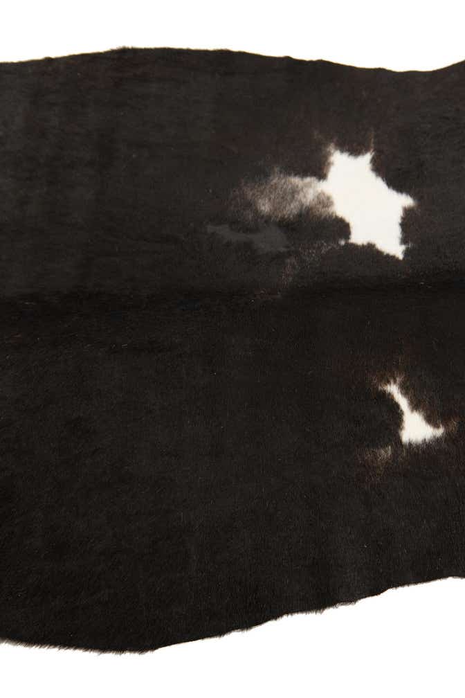 4' 3 x 4' 10 Cowhide Leather Rug