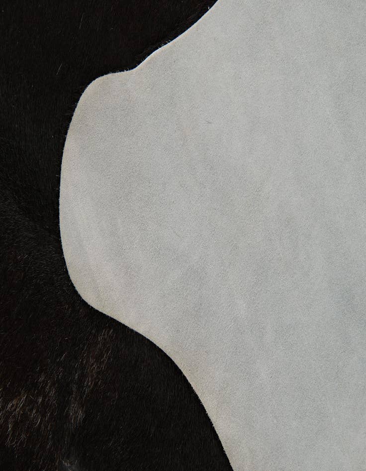 Detail image of 4' 3 x 4' 10 Cowhide Leather Rug