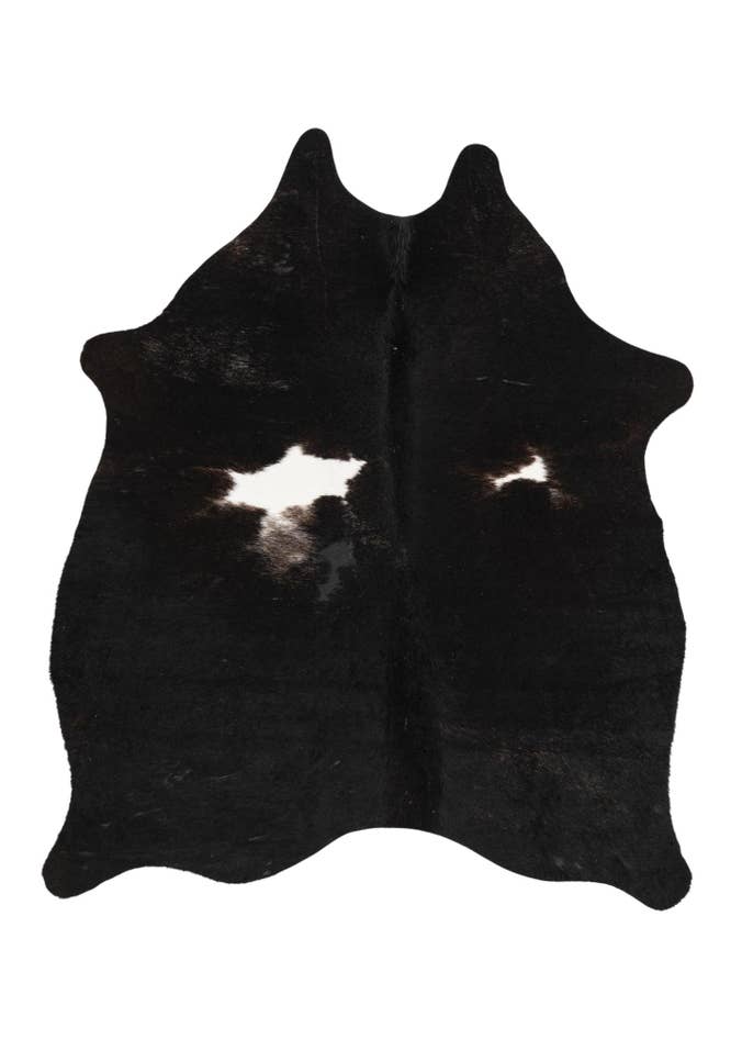 Detail image of 4' 3 x 4' 10 Cowhide Leather Rug