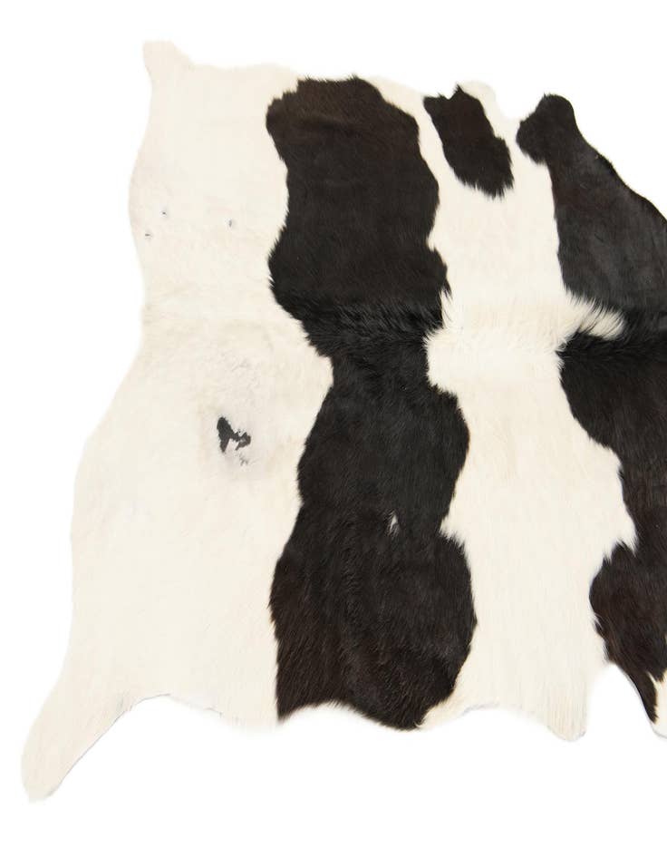 Detail image of 4' 11 x 5' 8 Cowhide Leather Rug
