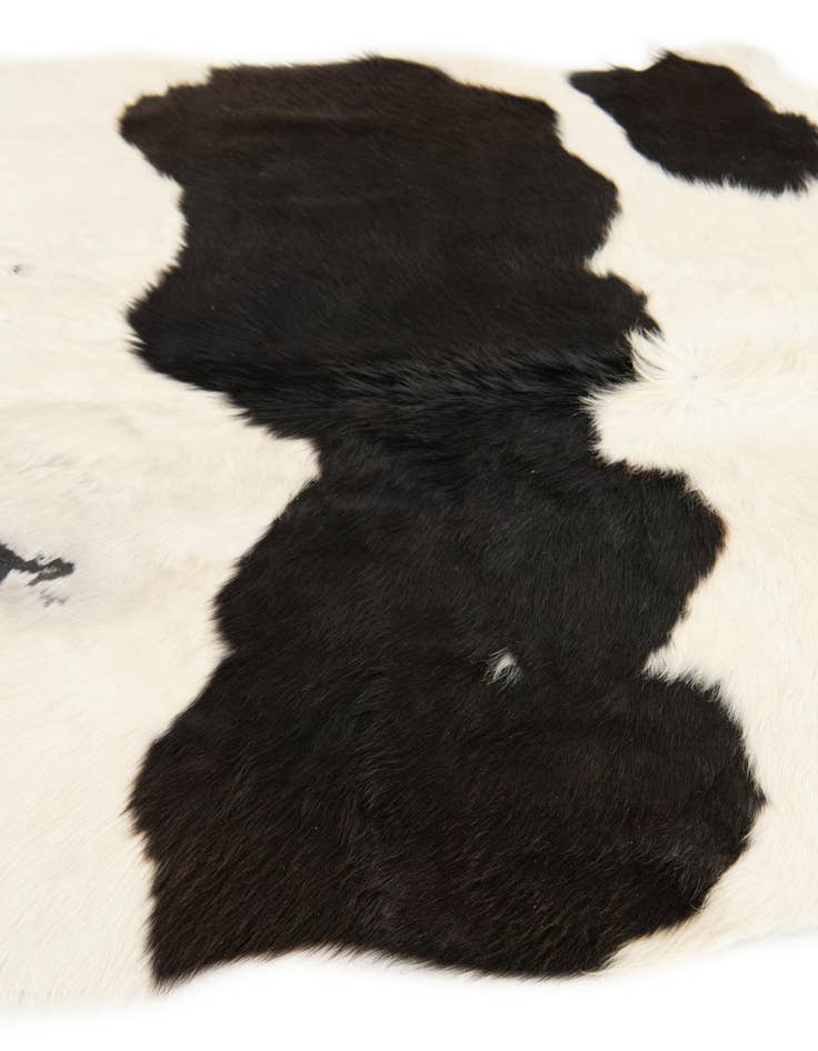 Detail image of 4' 11 x 5' 8 Cowhide Leather Rug