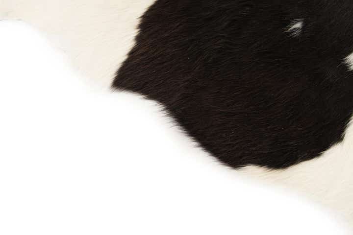 4' 11 x 5' 8 Cowhide Leather Rug