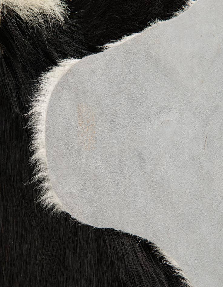 Detail image of 4' 11 x 5' 8 Cowhide Leather Rug