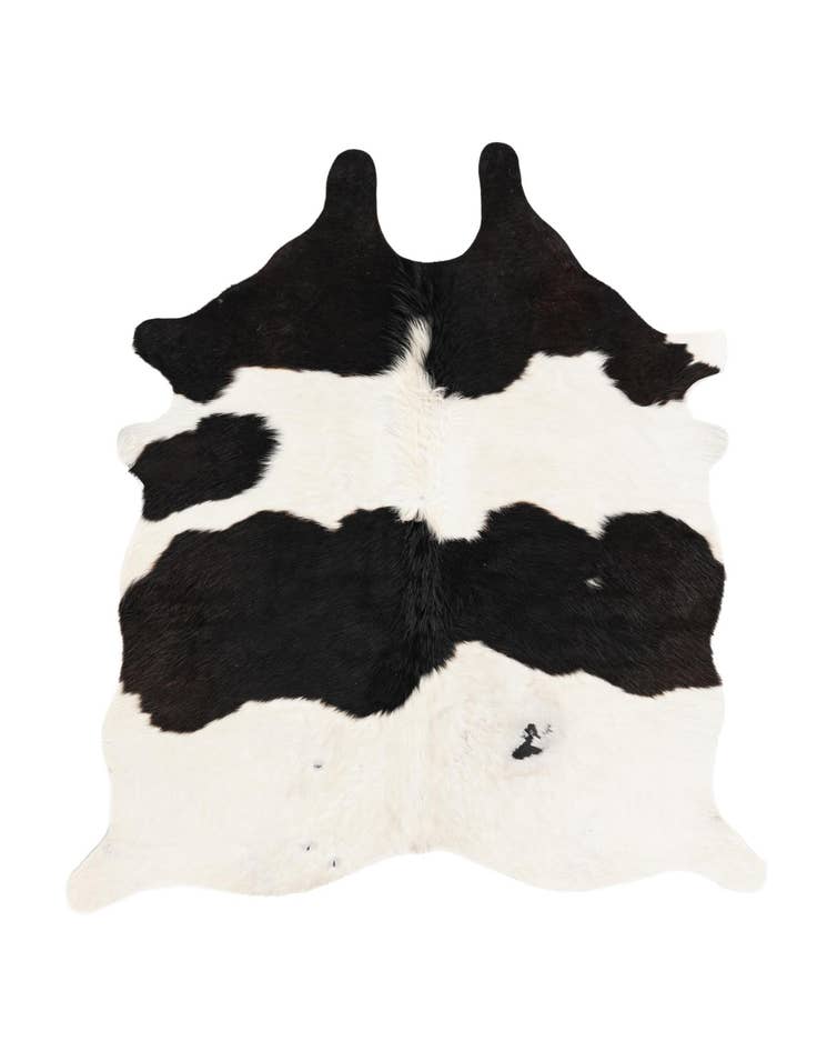 Detail image of 4' 11 x 5' 8 Cowhide Leather Rug