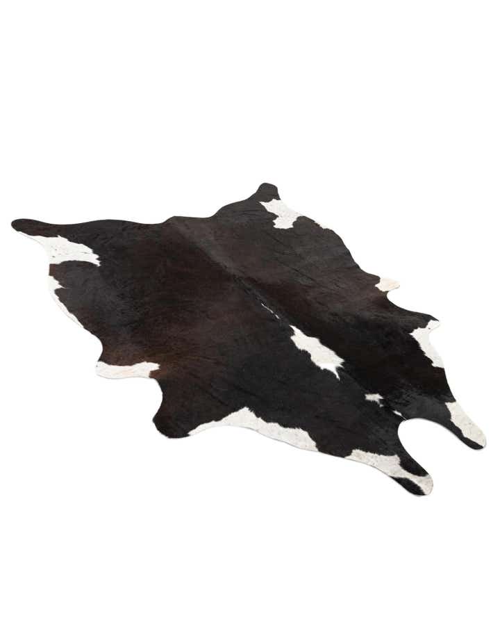 4' 4 x 5' 6 Cowhide Leather Rug