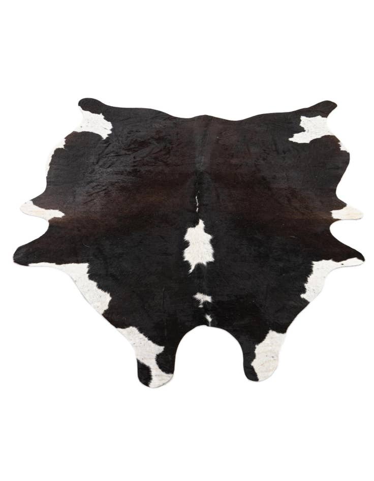 Detail image of 4' 4 x 5' 6 Cowhide Leather Rug