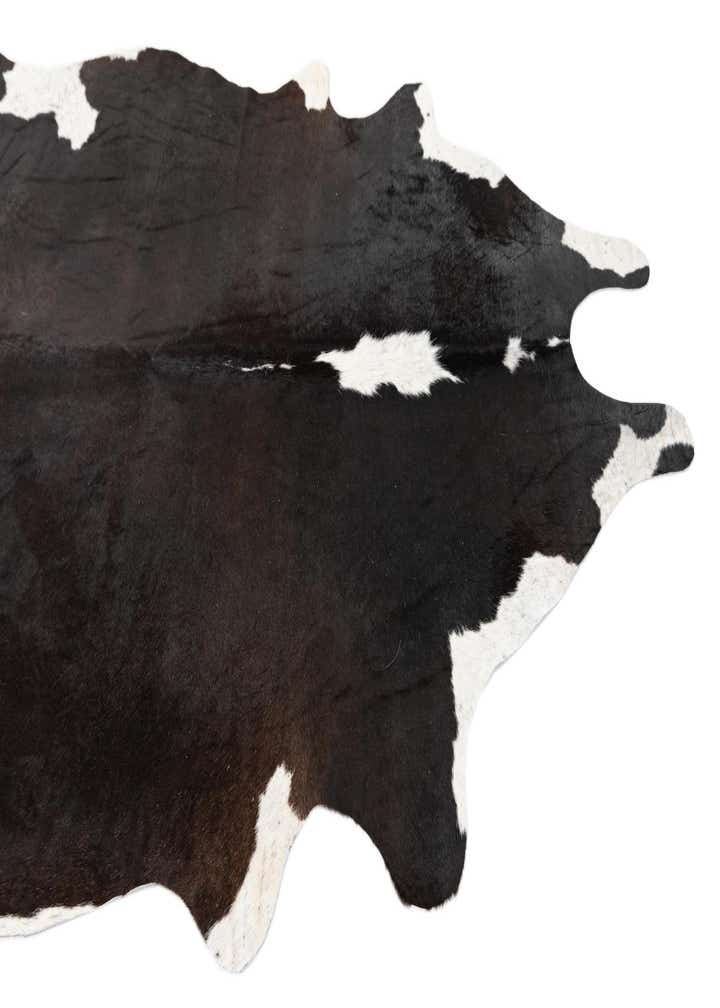 4' 4 x 5' 6 Cowhide Leather Rug