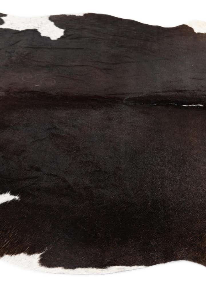 4' 4 x 5' 6 Cowhide Leather Rug