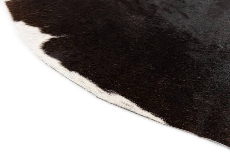 Detail image of 4' 4 x 5' 6 Cowhide Leather Rug