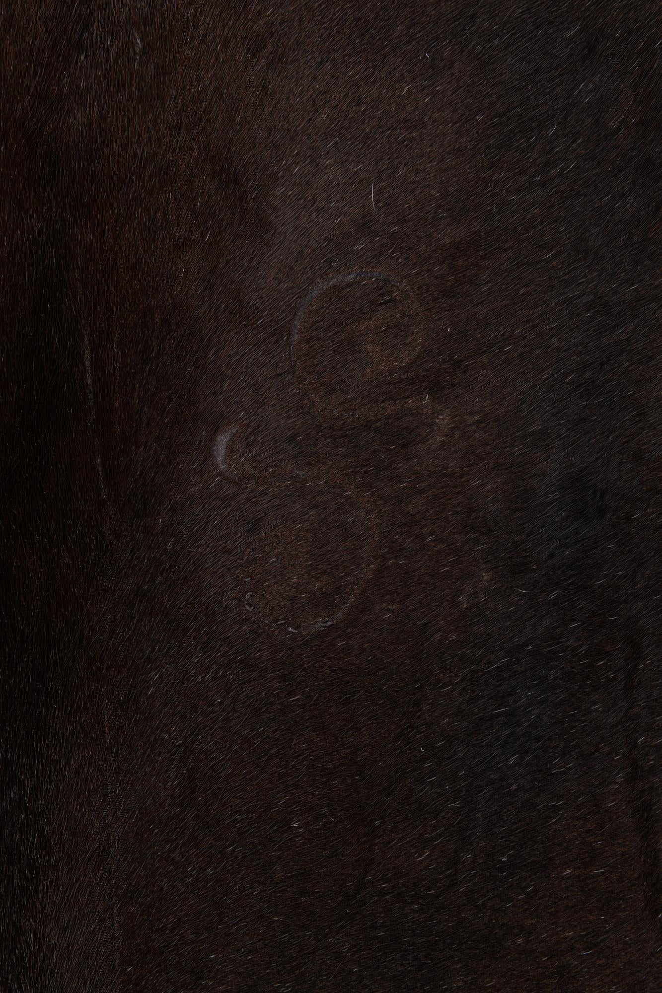 4' 4 x 5' 6 Cowhide Leather Rug