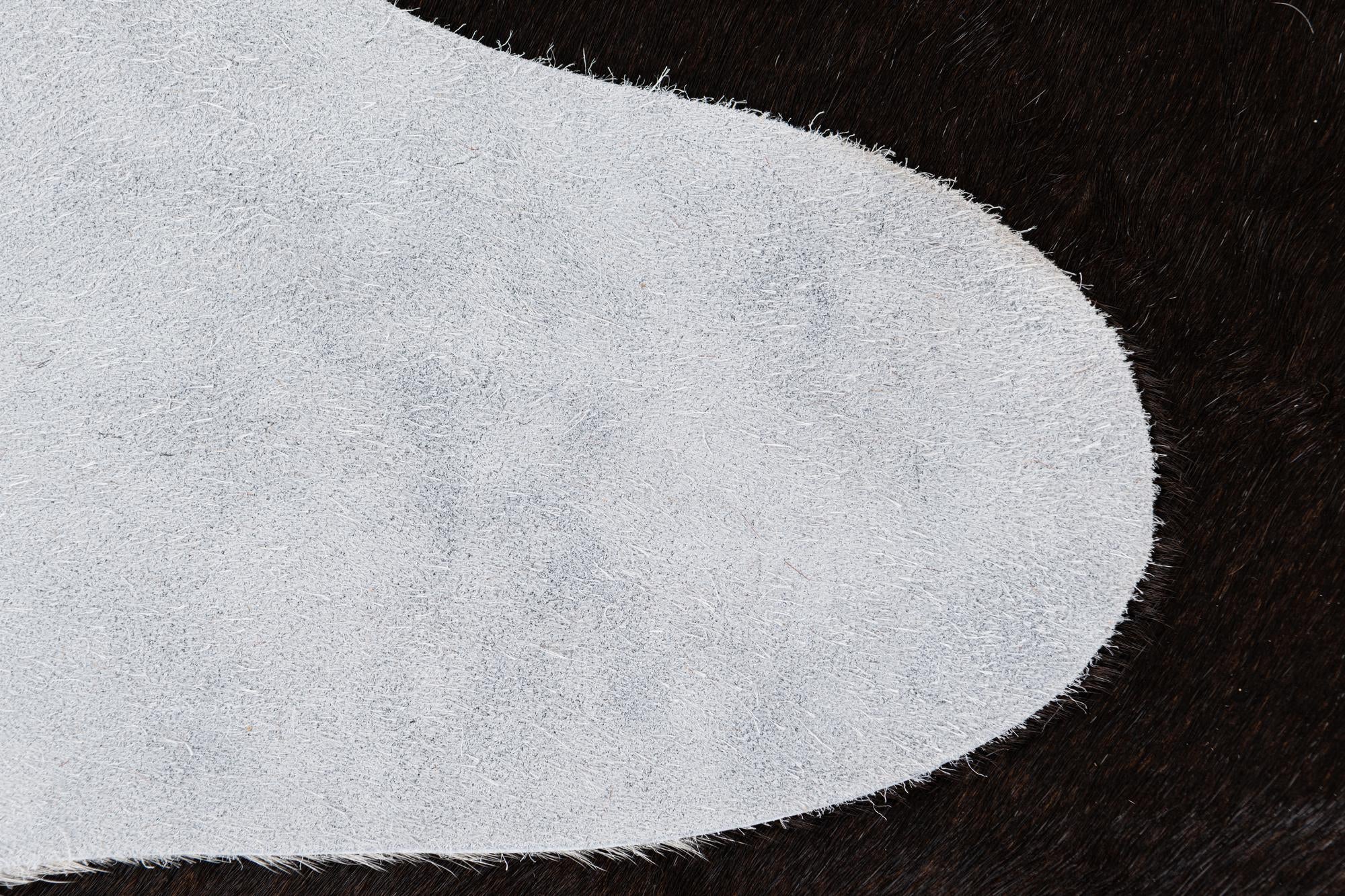 4' 4 x 5' 6 Cowhide Leather Rug