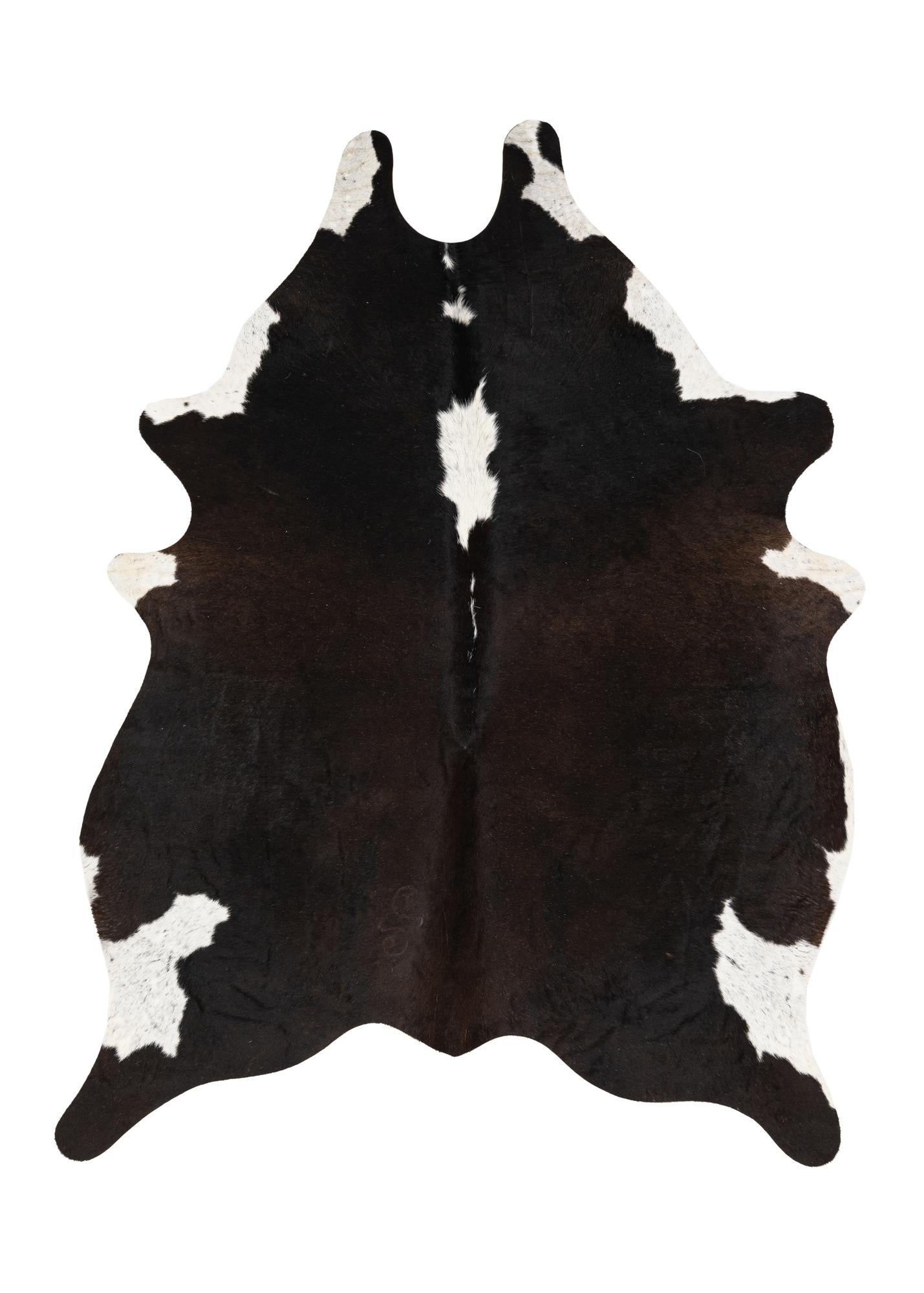 4' 4 x 5' 6 Cowhide Leather Rug