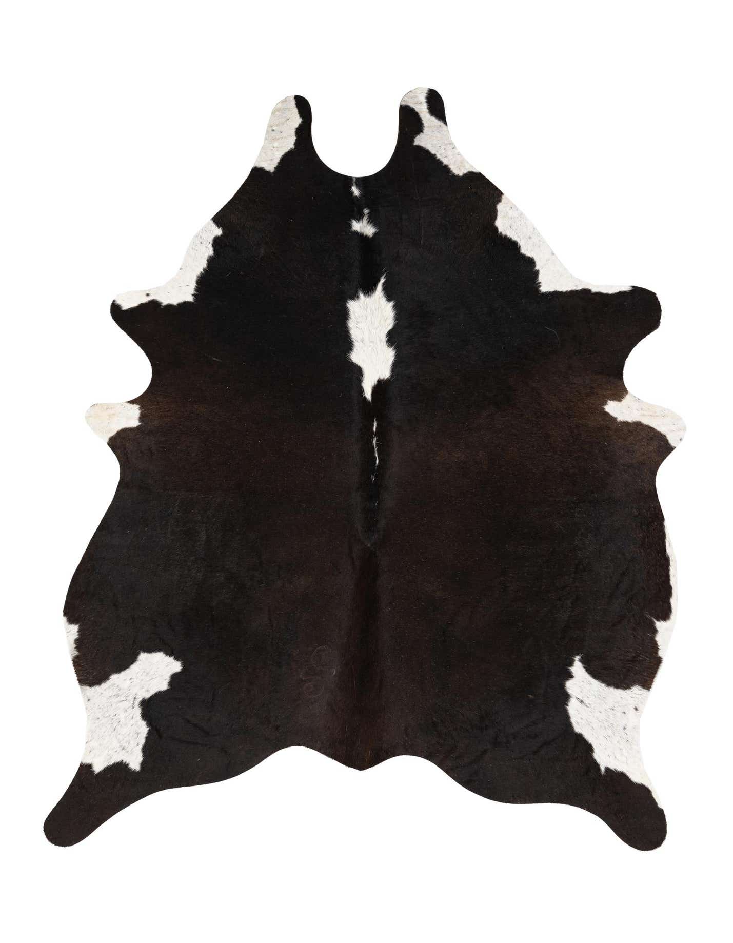 4' 4 x 5' 6 Cowhide Leather Rug
