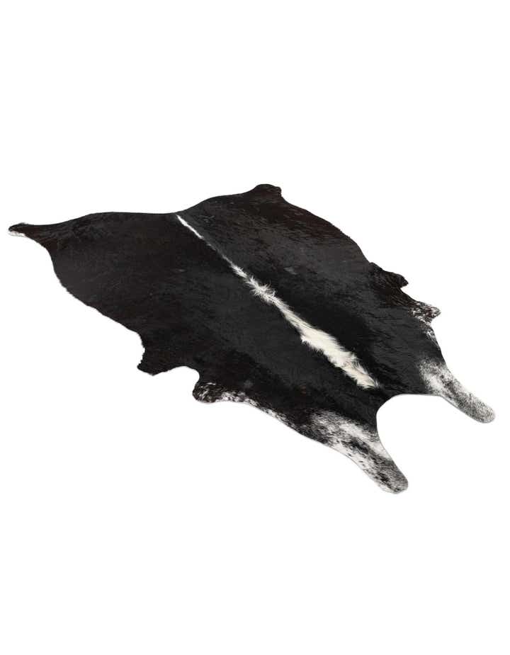 4' 8 x 5' 7 Cowhide Leather Rug