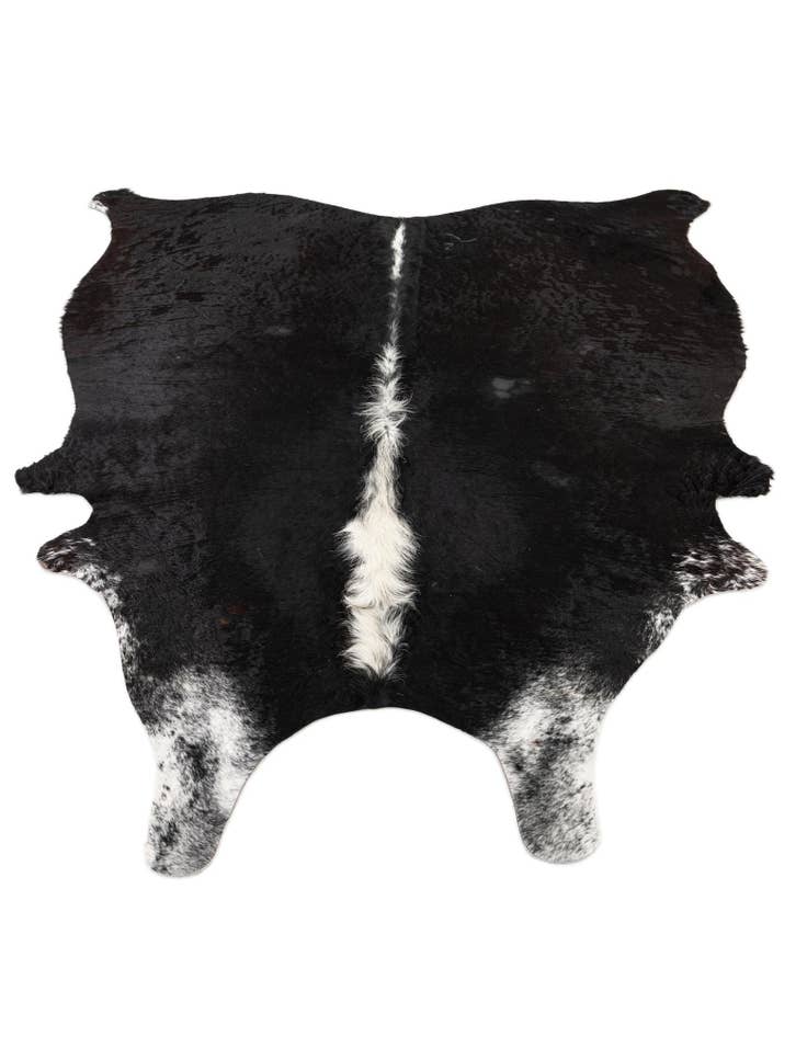 Detail image of 4' 8 x 5' 7 Cowhide Leather Rug