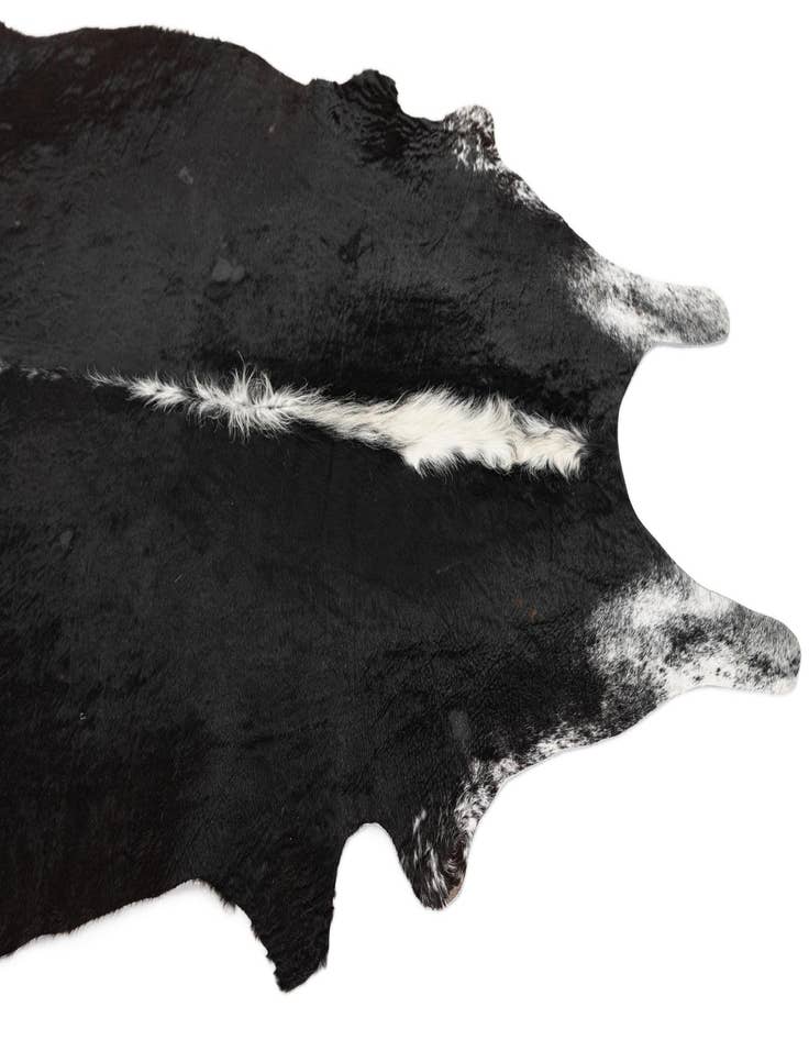 Detail image of 4' 8 x 5' 7 Cowhide Leather Rug