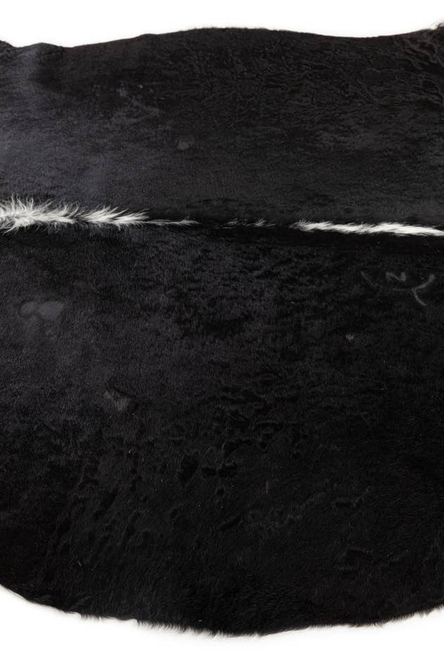 Detail image of 4' 8 x 5' 7 Cowhide Leather Rug