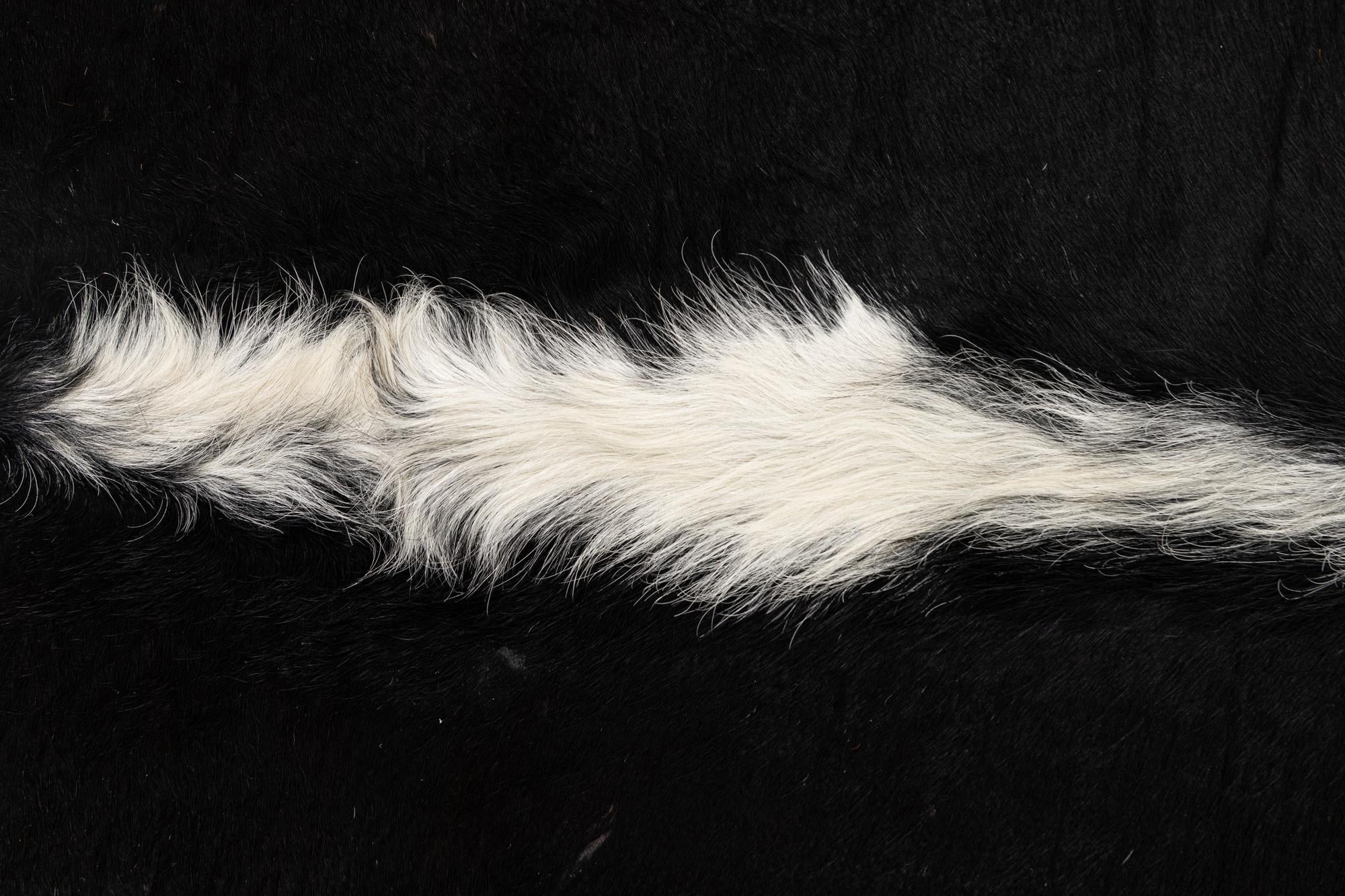 4' 8 x 5' 7 Cowhide Leather Rug
