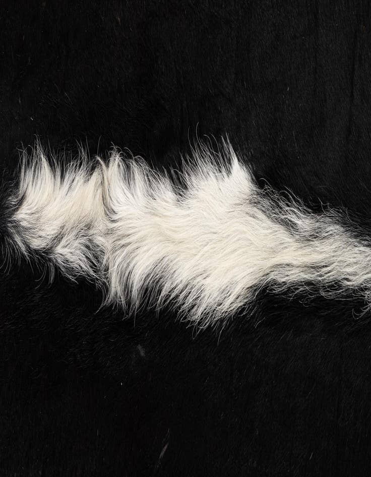 Detail image of 4' 8 x 5' 7 Cowhide Leather Rug