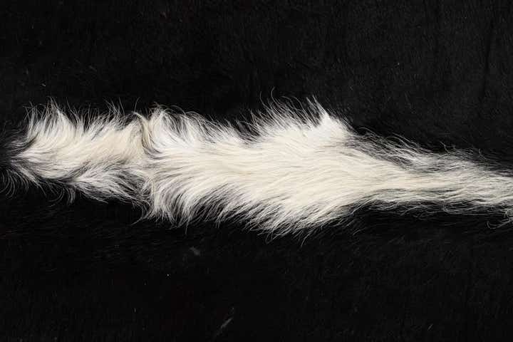 4' 8 x 5' 7 Cowhide Leather Rug