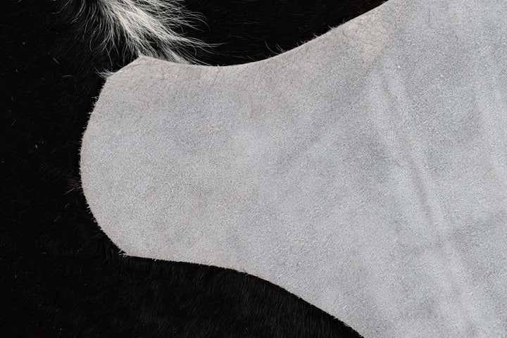 4' 8 x 5' 7 Cowhide Leather Rug
