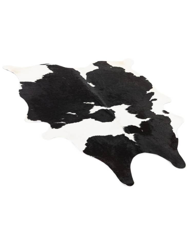 Detail image of 4' 8 x 5' 9 Cowhide Leather Rug