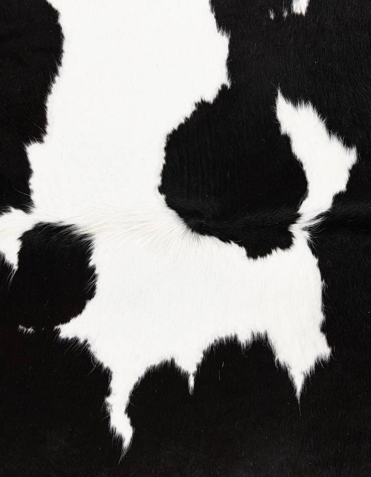 Detail image of 4' 8 x 5' 9 Cowhide Leather Rug