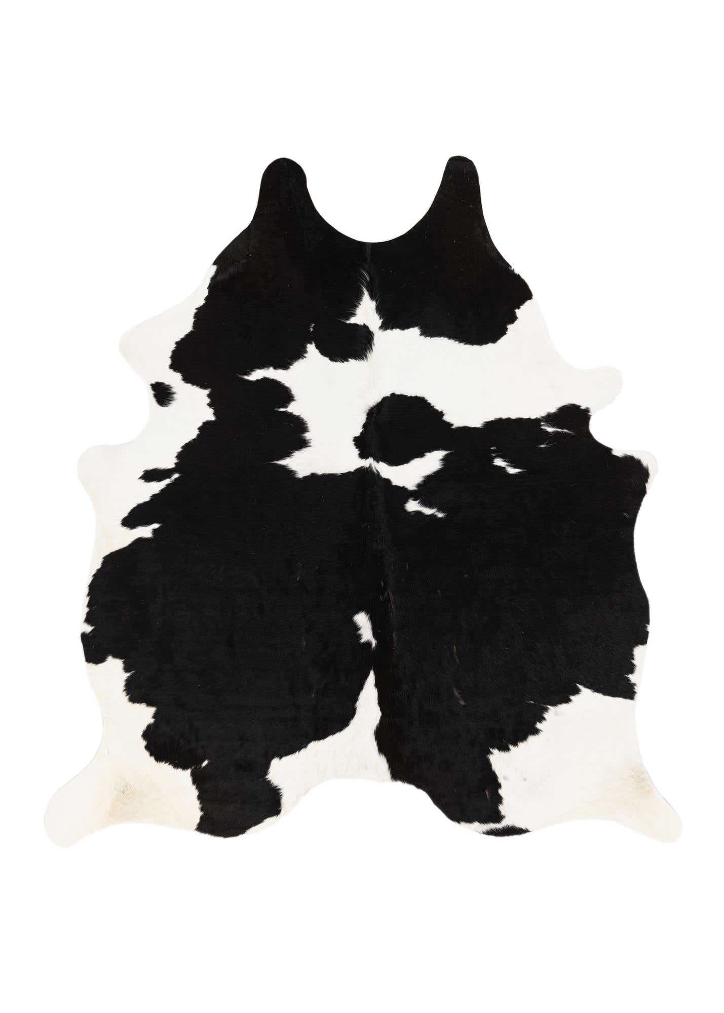 4' 8 x 5' 9 Cowhide Leather Rug