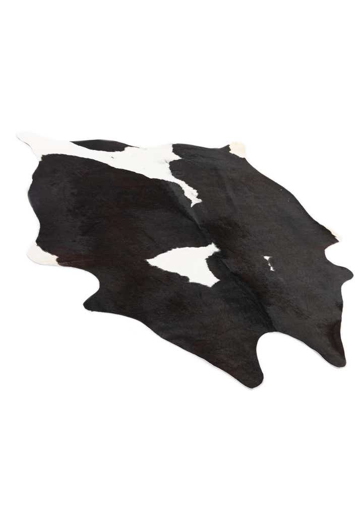 5' x 5' 9 Cowhide Leather Rug