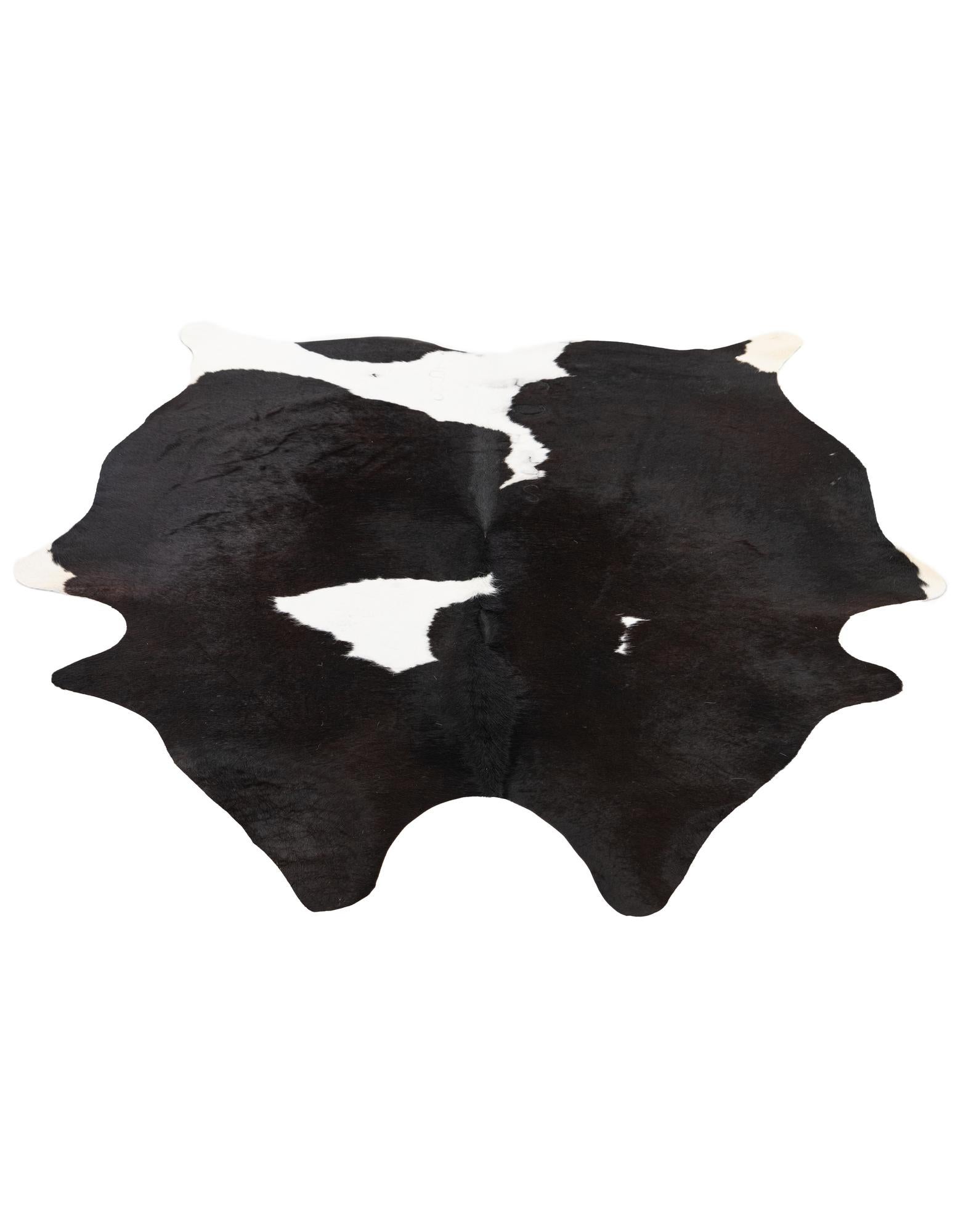 5' x 5' 9 Cowhide Leather Rug