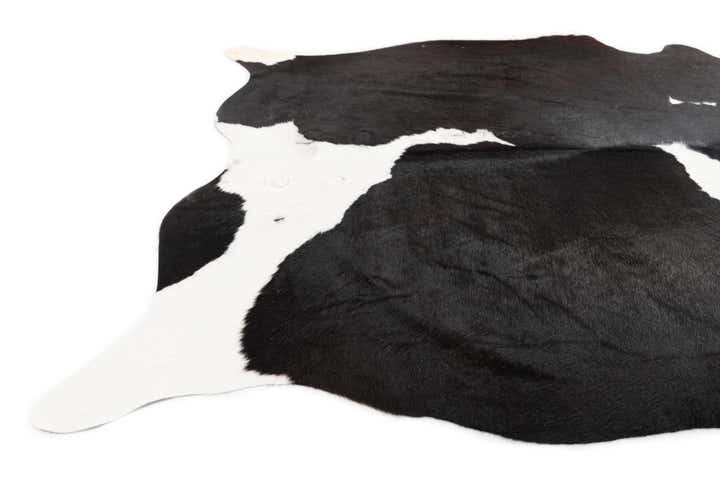 5' x 5' 9 Cowhide Leather Rug