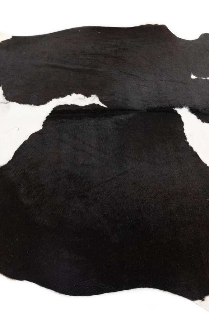 5' x 5' 9 Cowhide Leather Rug