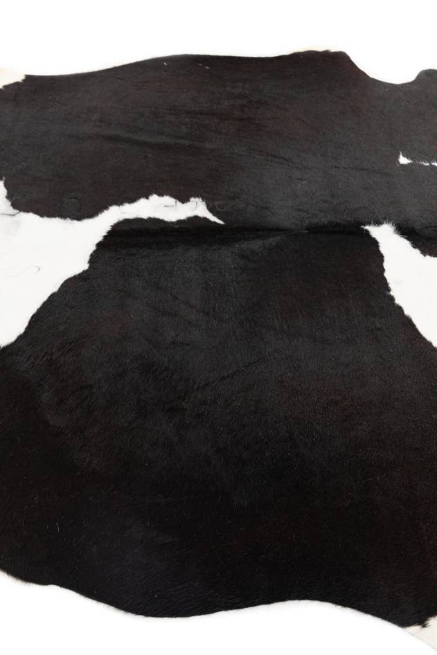 Detail image of 5' x 5' 9 Cowhide Leather Rug