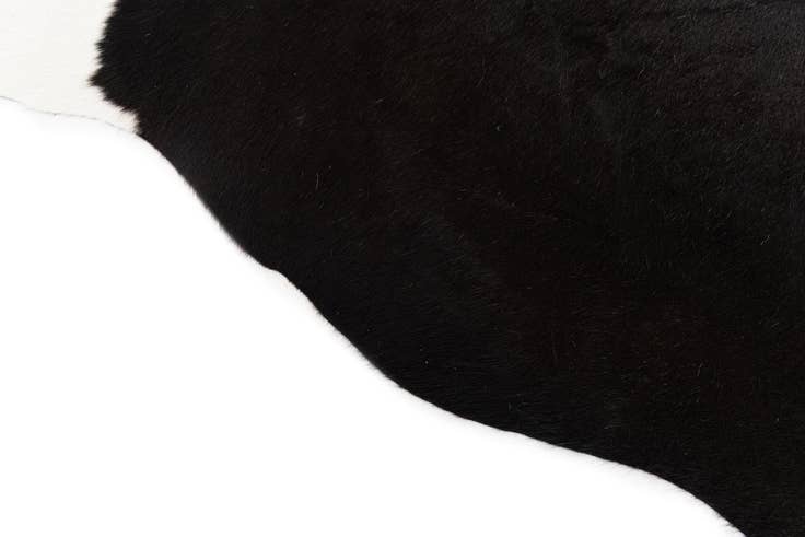 Detail image of 5' x 5' 9 Cowhide Leather Rug