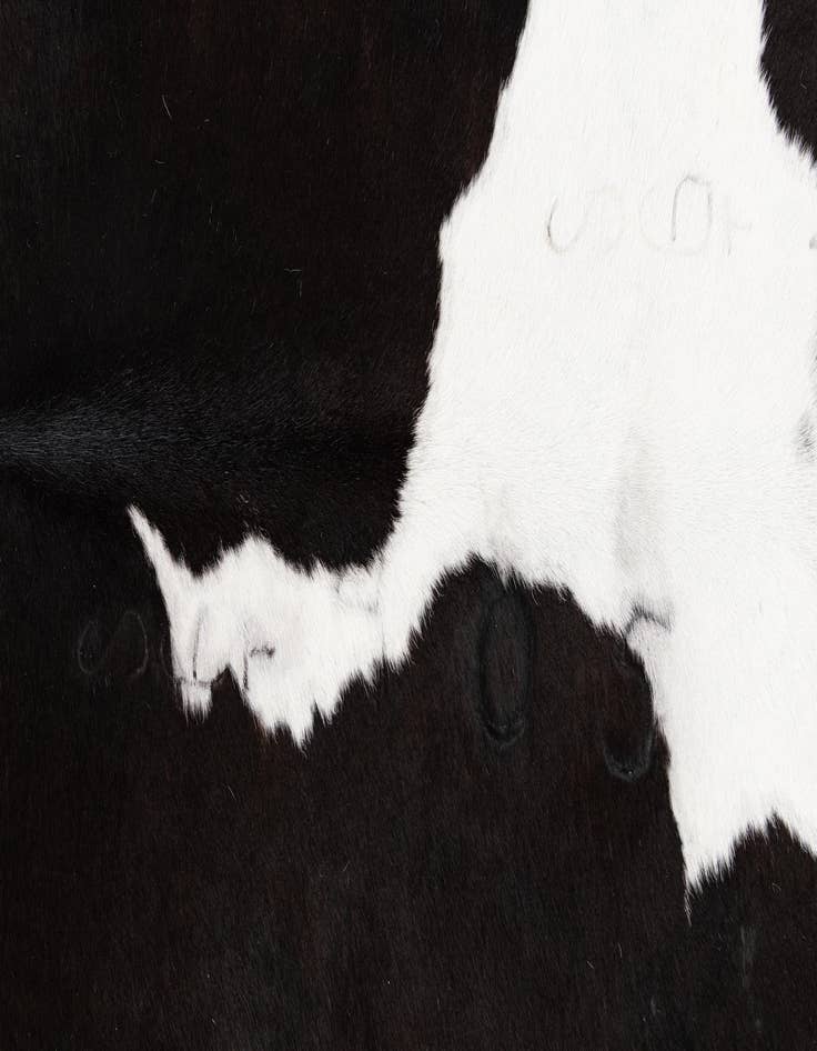 Detail image of 5' x 5' 9 Cowhide Leather Rug